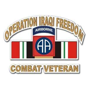 82nd Airborne Iraq Combat Veteran Operation Iraqi Freedom OIF Decal 
