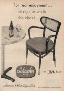 1957 Schaefer Brewing Brooklyn New York Beer print Ad  