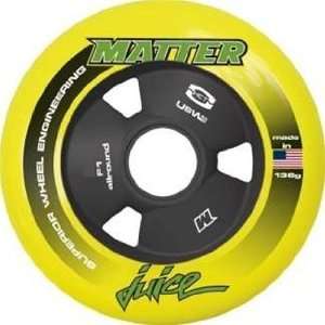   Matter Juice Inline Speed Wheels F1 Yellow   84mm