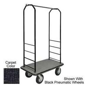  Easy Mover Bellman Cart Black, Black Carpet, Black Bumper 