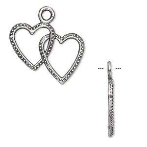  #8751 Charm, ZincRich™ pewter, antiqued silver plated 