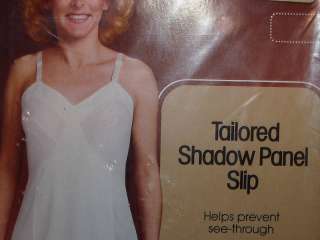 Vintage  Full TAILORED SHADOW PANEL Slip 32 Tricot  