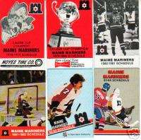 1982 83 Maine Mariners Hockey Pocket Schedule AHL  