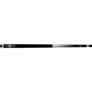  Fiberglass Pool Cue in Black with Silver Weight 20 oz 