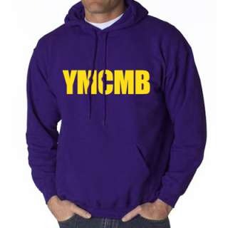 YMCMB HOODIE PURPLE HOODED SWEAT SHIRT YOUNG MONEY LIL WEEZY T WAYNE 