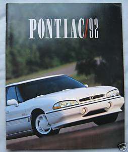 1992 Pontiac range (USA) Brochure  
