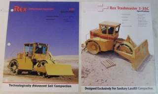 Rex 1996, 1997 3 35C Trashmaster Sales Brochure Lot  