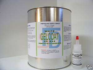 White Gelcoat without Wax (Gallon) & MEKP (1oz)  