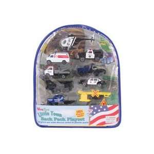  Wow Toyz Police Vehicles Backpack Playset Toys & Games