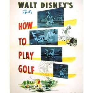  Goofy Walt Disney Productions Short Film Poster Goofy How 