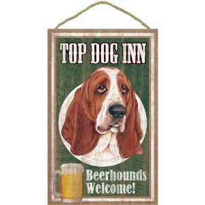  10 x 16 Basset Hounds Top Dog Inn Beerhounds Welcome 