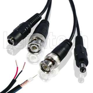 200ft BNC CCTV Security Camera DVR System Outdoor Video Cable with DC 
