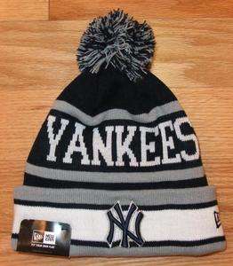   ERA New York Yankees Mens Cuffed Knit Tossle Pom Pom Beanie Hat OSFM