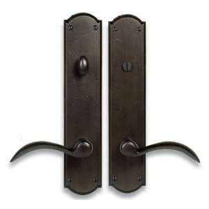   Natural Bronze Antique PA Ornate Privacy Mortise Entry Set from the PA