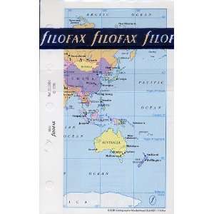  Filofax Papers World Political & Time Zones Mini Size   FF 