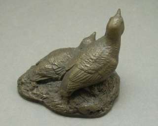 Goebel Bronze Birds Grouse Quail Sculpture Figurine  