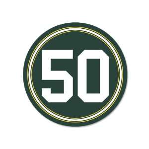  Round 50 AJ Hawk Packers Sticker 