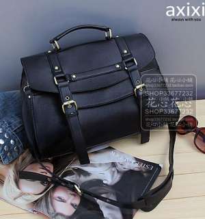 Womens PU Leather Messenger Bags Retro Handbag  