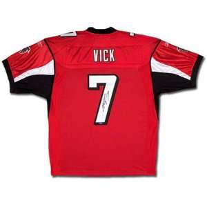  Michael Vick Atlanta Falcons Autographed Home/Red Jersey 