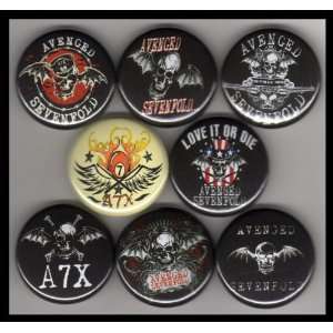  Avenged Sevenfold A7x Set of 8   1 Inch Magnets 