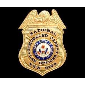  HR218 National Concealed Carry Badge 