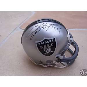  Charles Woodson Oakland Raiders Signed Mini Helmet Coa 