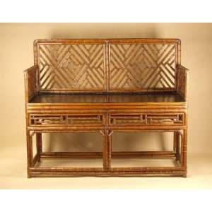  Bamboo Double Bench