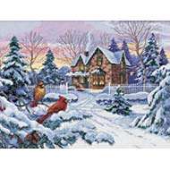 Dimensions Gold Collection Winter Memories Counted Cross Stitch Kit 