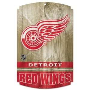  Detroit Red Wings Wood Sign 