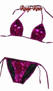 Sexy Purple Metallic Urban Dot Halter Bikini Swimsuit k619_v
