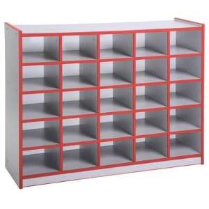   Storage Cabinet Color Wood Grain, Bins Not Included