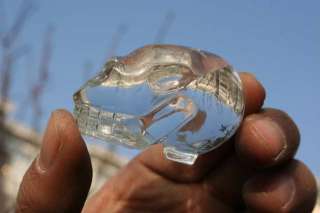 Tibetan Clear Quartz Rock Crystal Skull  