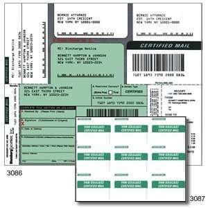  Certified Mail Labels