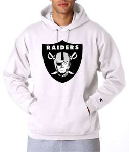 Oakland Raiders Logo Champion Hoodie Classic Sweatshirt Throwback New 