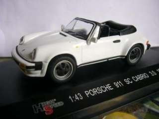 HighSpeed 1/43 Diecast Porsche 911 SC Cabrio 3.0 1983  