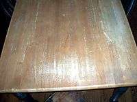Used Kitchen Table Light Oak Top & Green Bottom Pick Up Only 4 Free 
