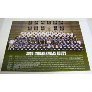  Indianapolis Colts   NFL   2009 Roster   Picture Card (8 1 