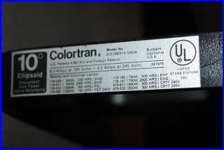 Colortran 213 105 10degree Ellipsoid Stage Light   