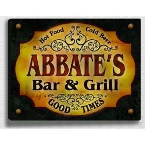  Abbates Bar & Grill 14 x 11 Collectible Stretched 