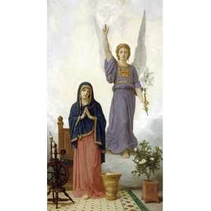  The Annunciation by William Adolphe Bouguereau. Size 5.38 