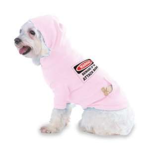   ATTACK BUDGIE Hooded (Hoody) T Shirt with pocket for your Dog or Cat