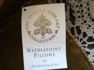 The Vatican Library Collection Needlepoint 4pc Pillows 220  