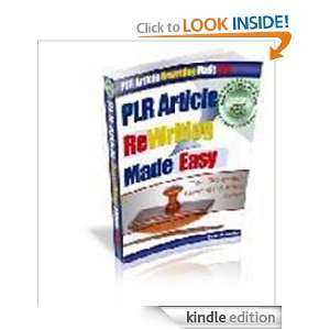 PLR Article Rewriting Made Easy PLR is the most powerful and most 