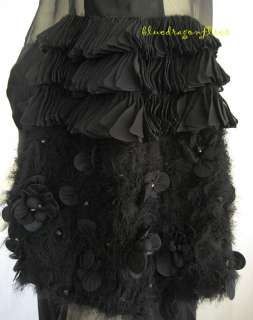 Runway VALENTINO $21,000 Jeweled FLOWER Chiffon DRESS  
