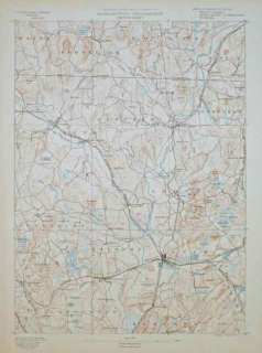 Groton, MA Area 1890 Original Geological Map  