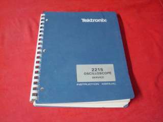 TEKTRONIX 2215 OSCILLOSCOPE INSTRUCTION MANUAL  