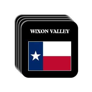  US State Flag   WIXON VALLEY, Texas (TX) Set of 4 Mini 