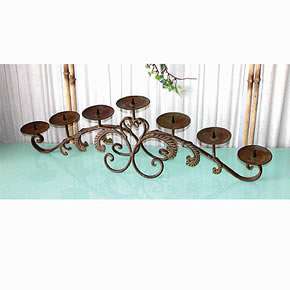 New Wrought Iron Candle Holder 32x9   83428  
