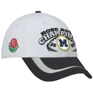   Michigan Wolverines White 2007 Rose Bowl Champions Locker Room Hat