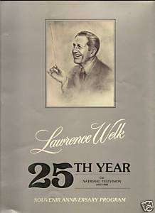 1980 Lawrence Welk 25th Anniversary TV Progam booklet.  